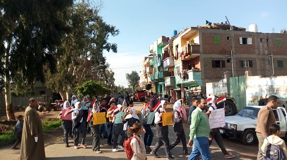 مسيرة وحملة دعائية بقرية بكفر الشيخ (14)