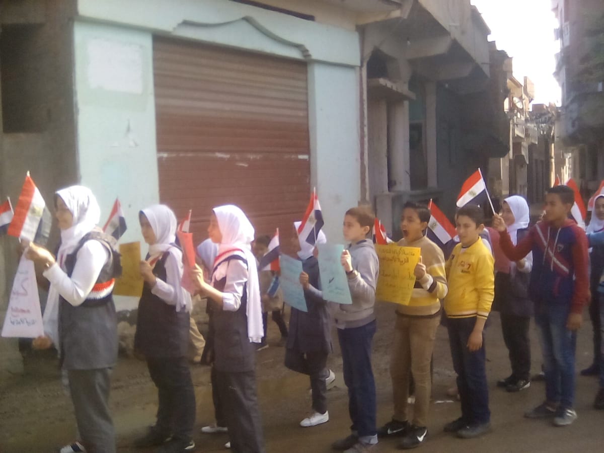 مسيرة وحملة دعائية بقرية بكفر الشيخ (1)