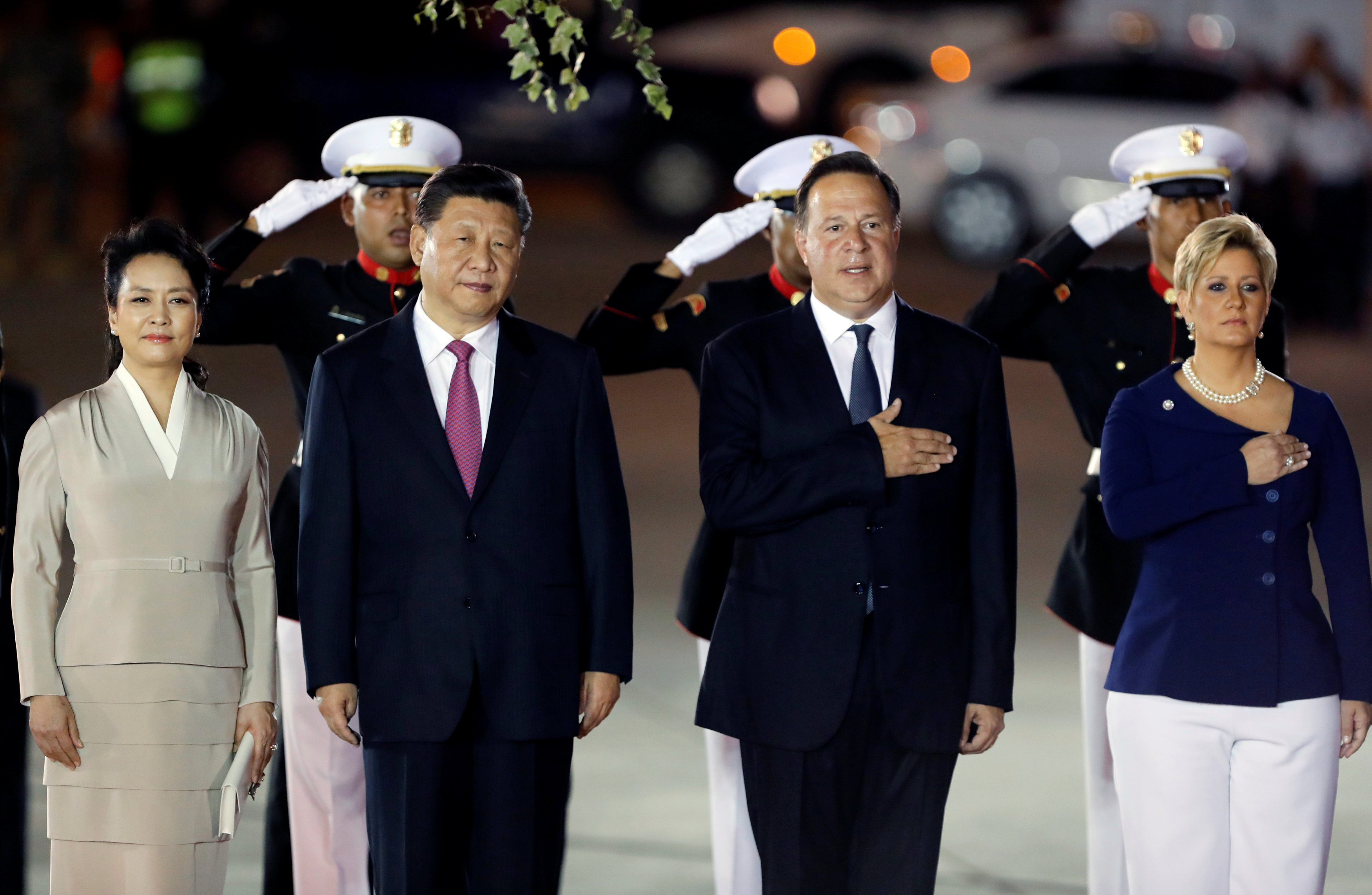 استقبال الرئيس الصينى فى بنما