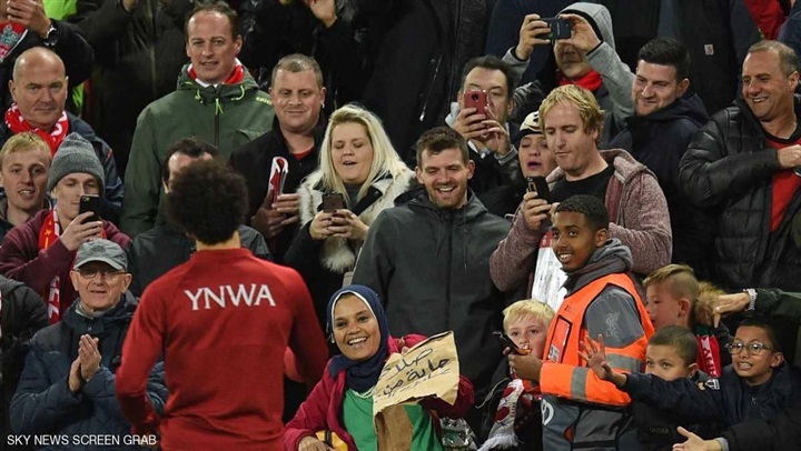 Mohamed Salah goes to visit the Egyptian lady