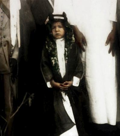 الملك خالد بن عبدالعزيز في طفولته
