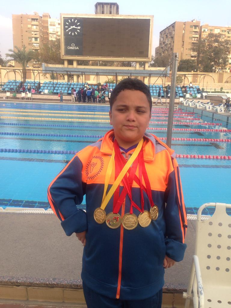 محمد عبد الوهاب يحصد 5 ميداليات فى بطولة الجمهورية