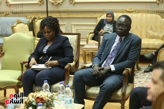 لقاء لجنة الشئون الافريقية مع سفير السودان (6)