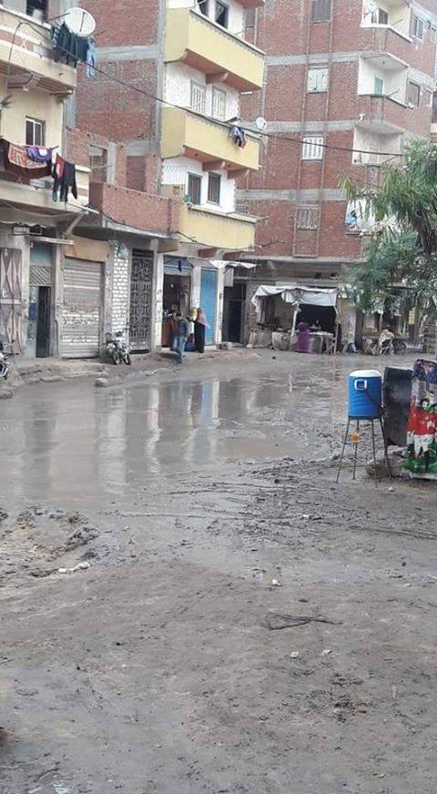 غرق شوارع منطقة خورشيد بالاسكندرية