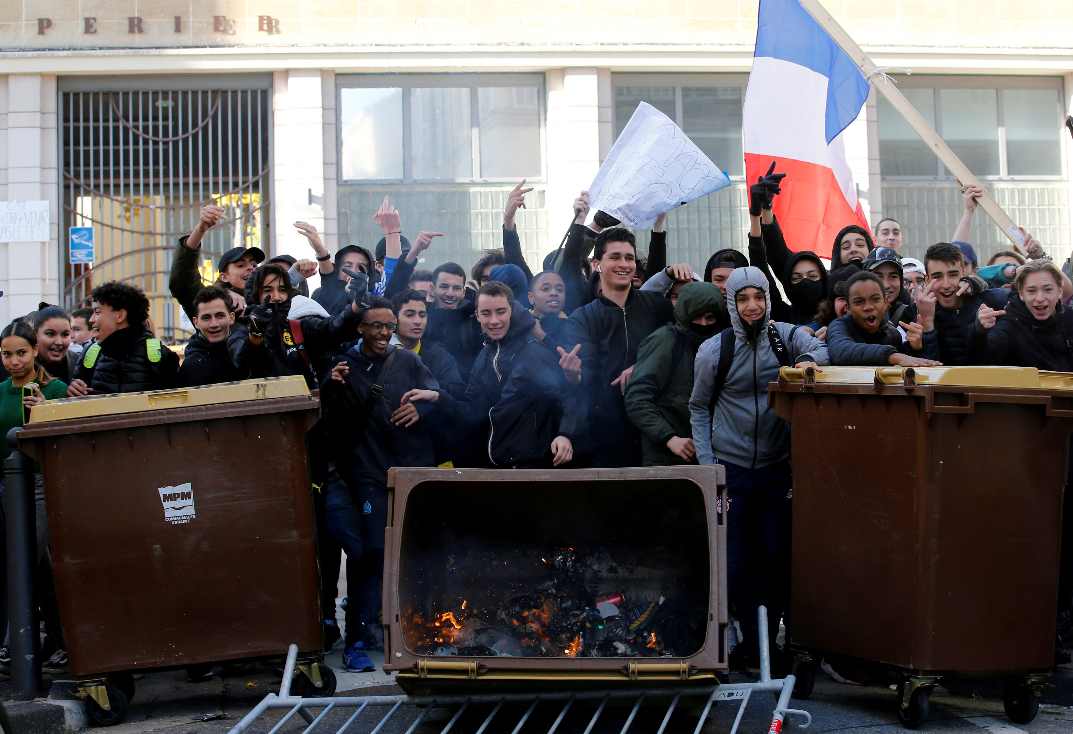 متظاهرين فرنسيين