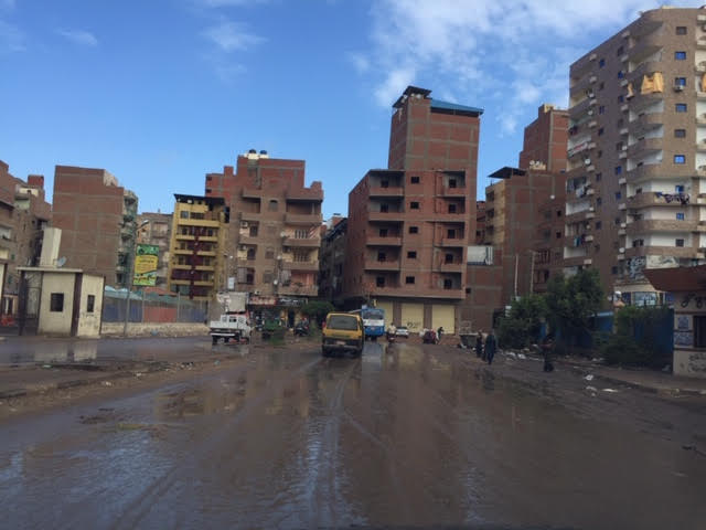 غرق شوارع الغربية بمياه  الامطار (6)
