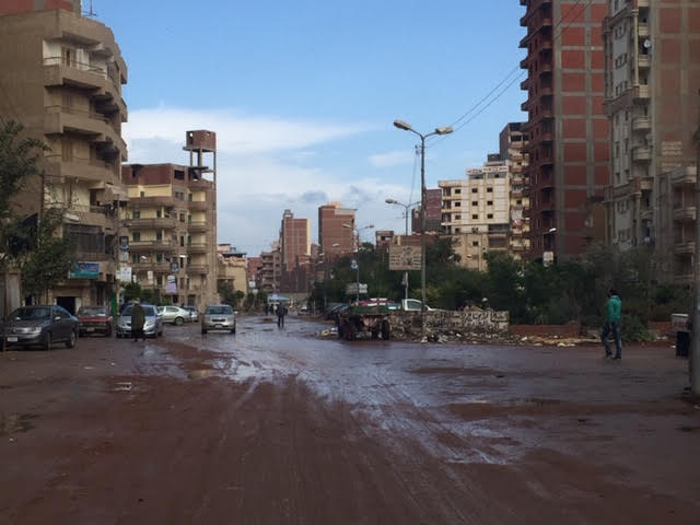 غرق شوارع الغربية بمياه  الامطار (3)