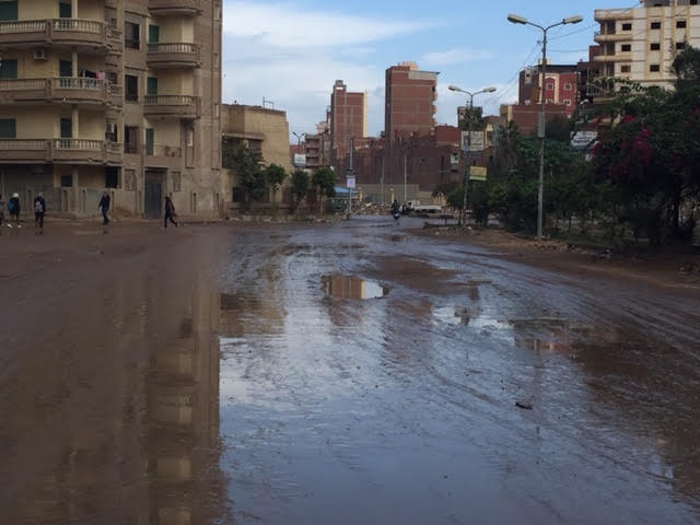 غرق شوارع الغربية بمياه  الامطار (4)