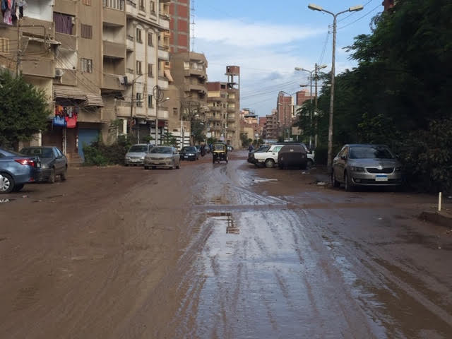 غرق شوارع الغربية بمياه  الامطار (2)