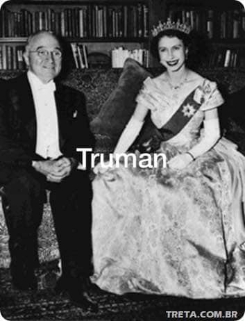 الملكة مع هارى ترومان