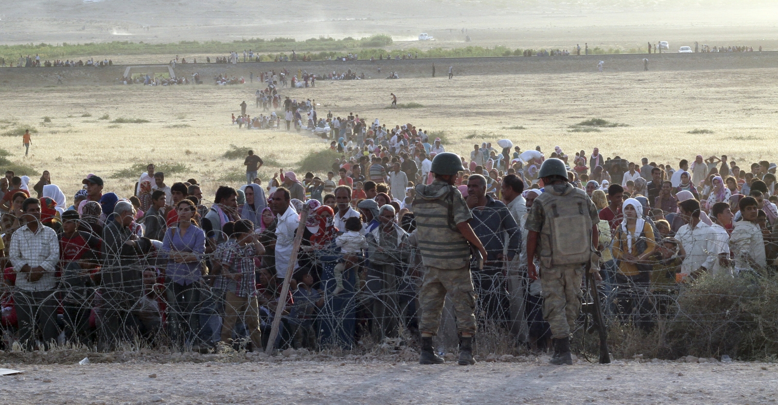 حرس الحدود التركى يمنع اللاجئين