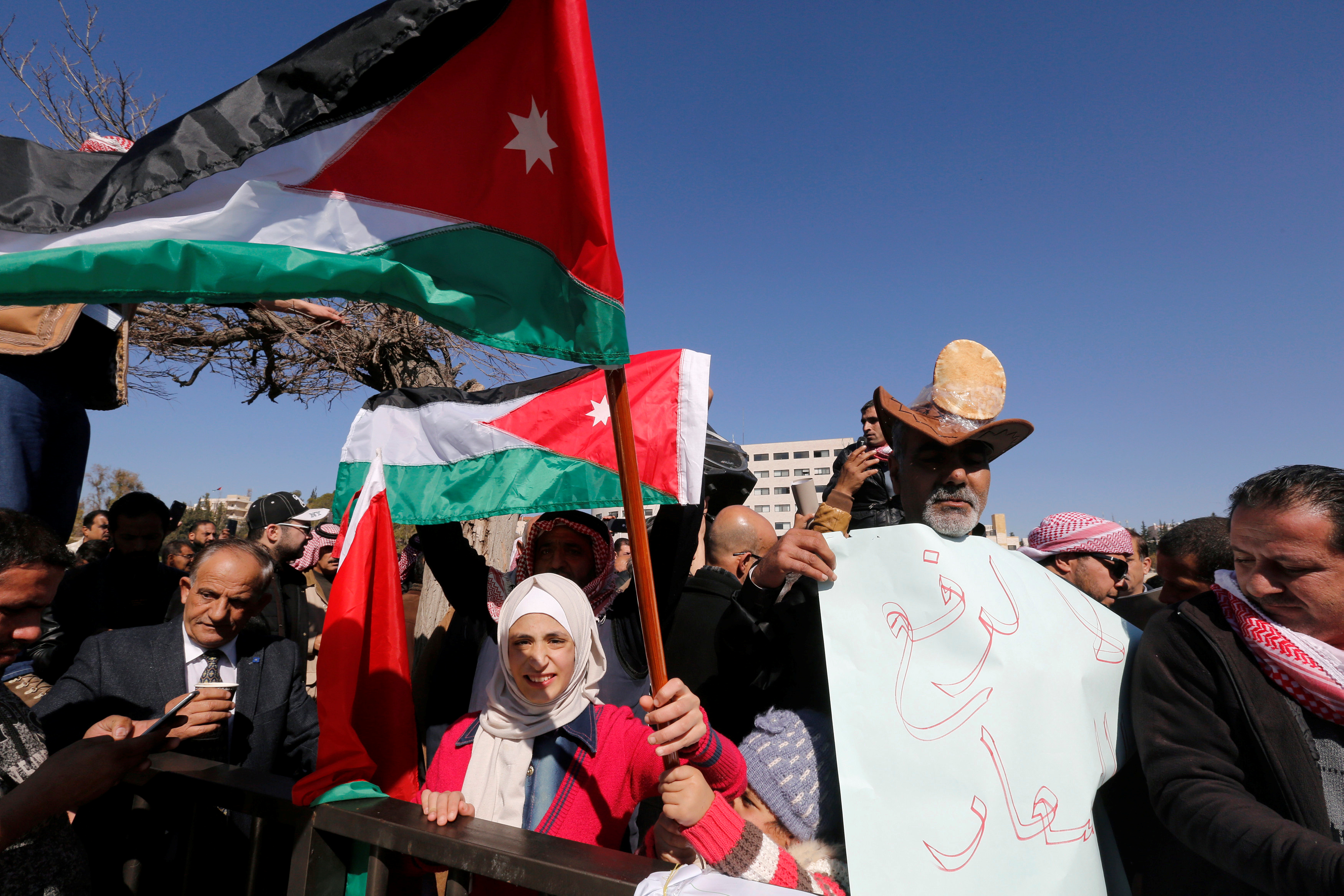 احتجاجات ضد ارتفاع الأسعار فى الأردن