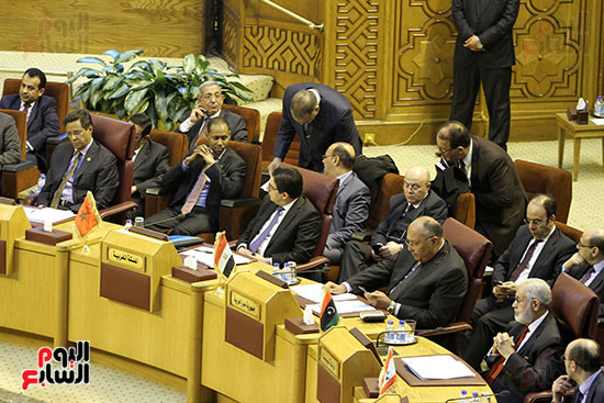 وزراء الخارجية العرب خلال الجلسة