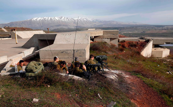أجهزة رصد وإرسال إسرائيلية على هضبة الجولان المحتلة