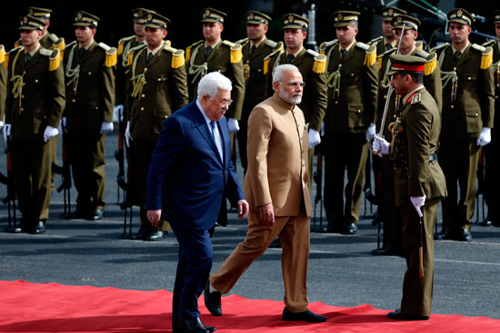 مراسم استقبال رئيس وزراء الهند
