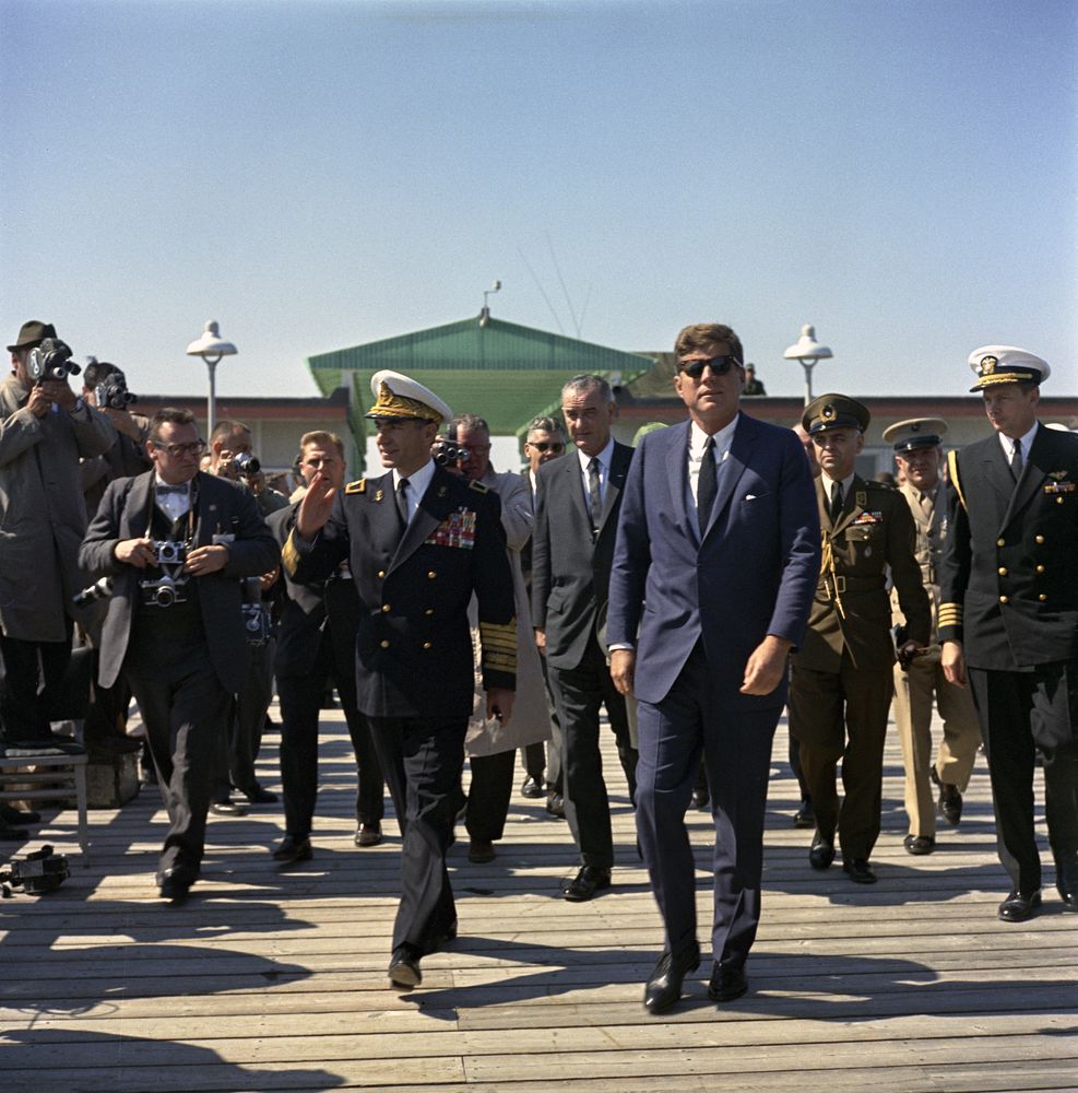 جون كينيدى وزيارة شاه ايران إلى الولايات المتحدة أبريل 1962