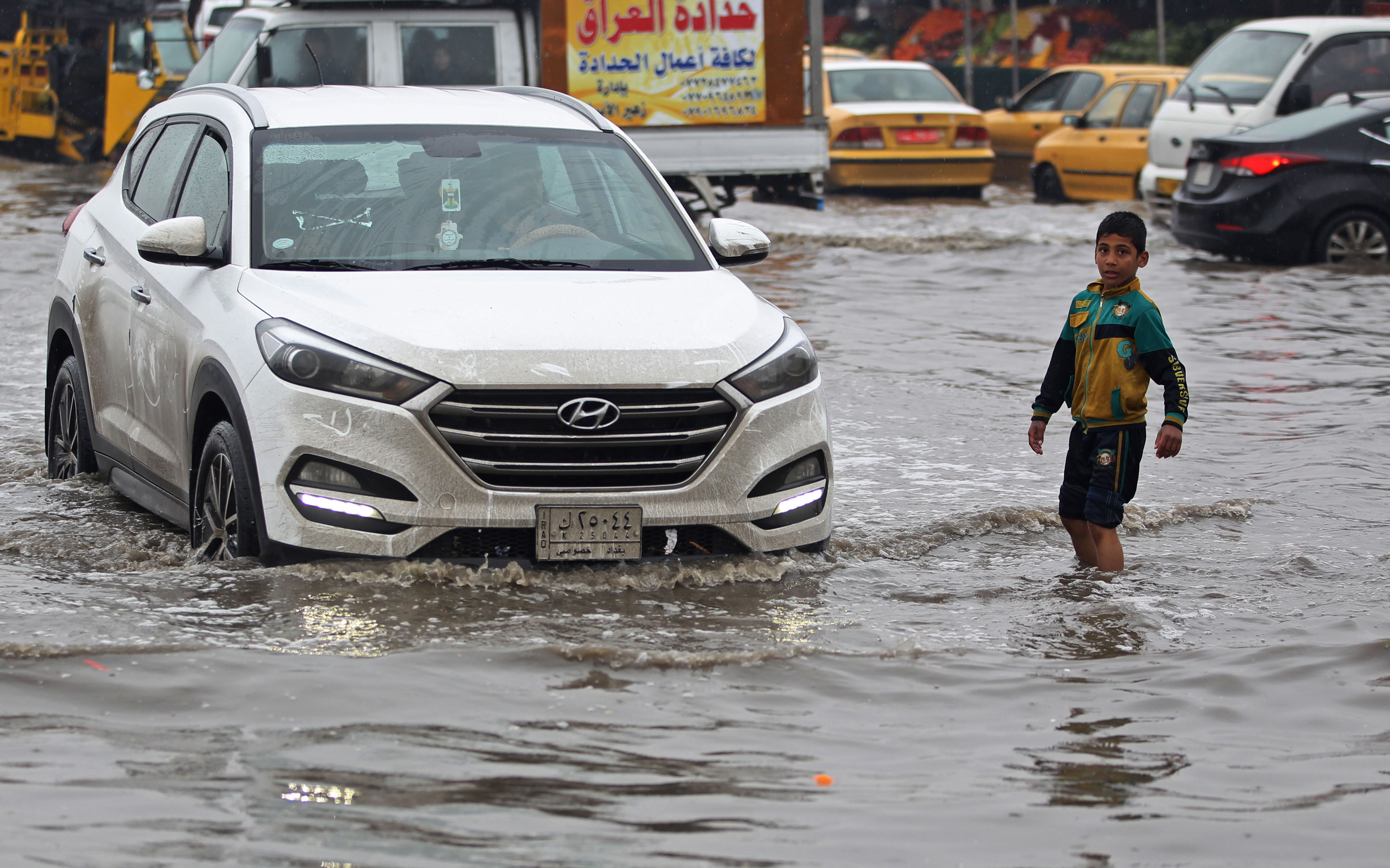 فيضانات تضرب بغداد