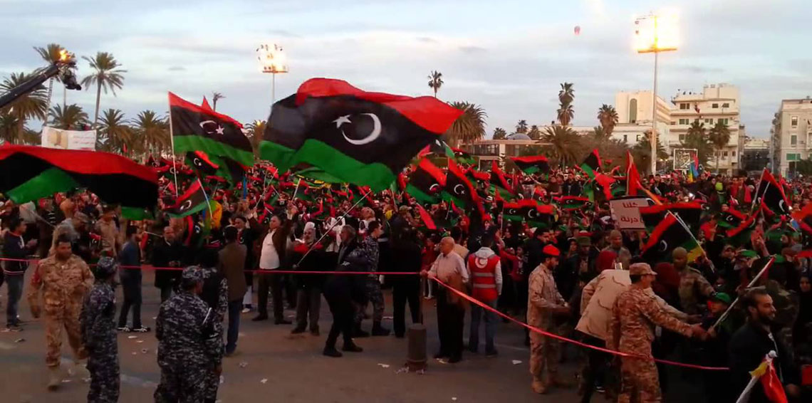 تأمين الشرطة الليبية الاحتفالات 