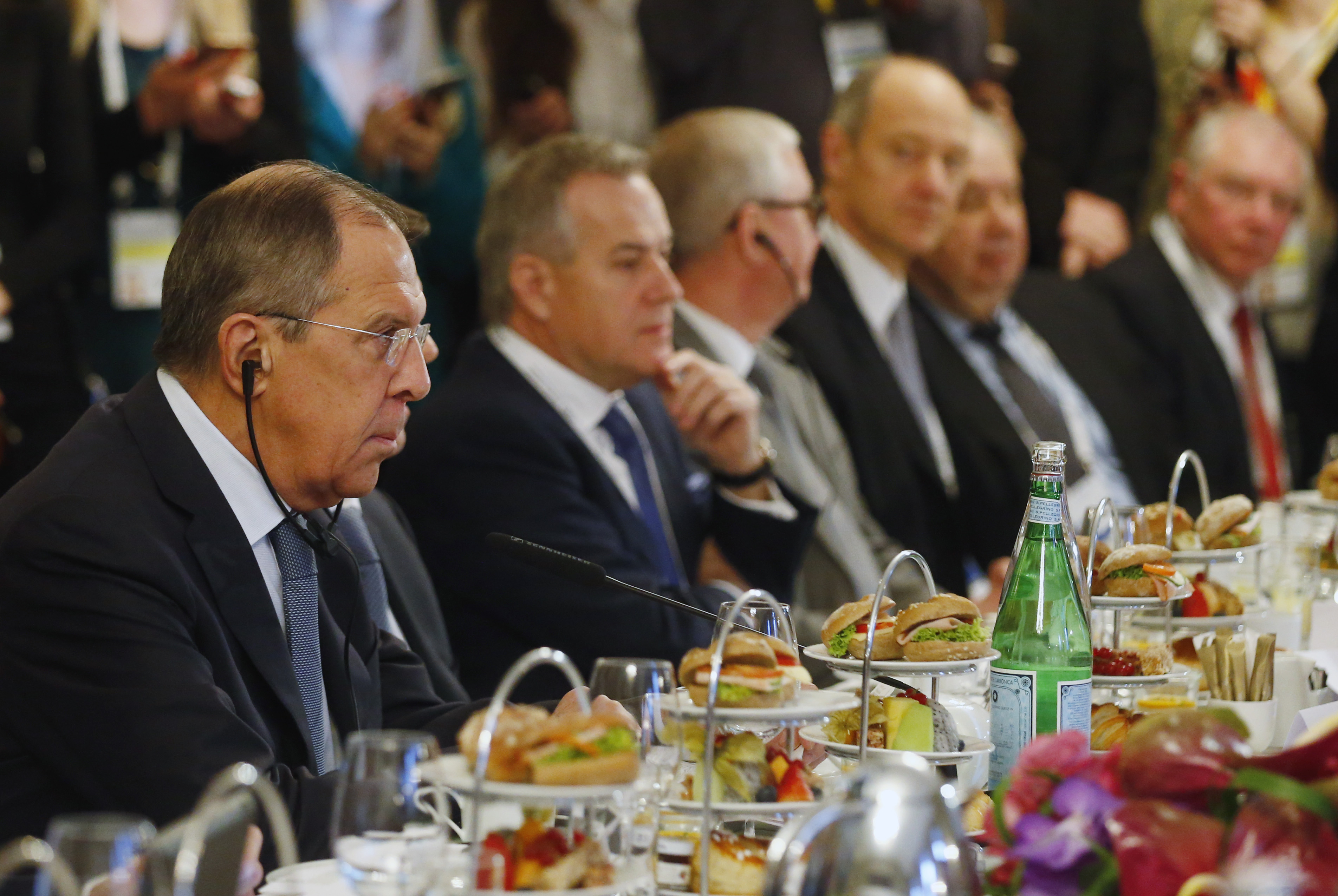وزير الخارجية الروسى سيرجى لافروف خلال مؤتمر ميونخ