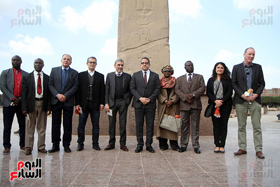 وزير الآثار يفتتح أعمال تطوير متحف مسلة سنوسرت الأول بالمطرية (27)