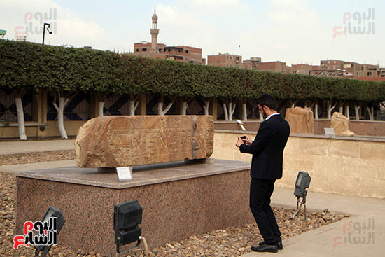 وزير الآثار يفتتح أعمال تطوير متحف مسلة سنوسرت الأول بالمطرية (28)