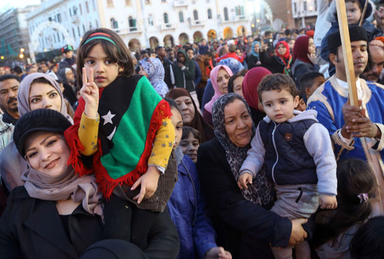 الشعب الليبى خلال الاحتفالات