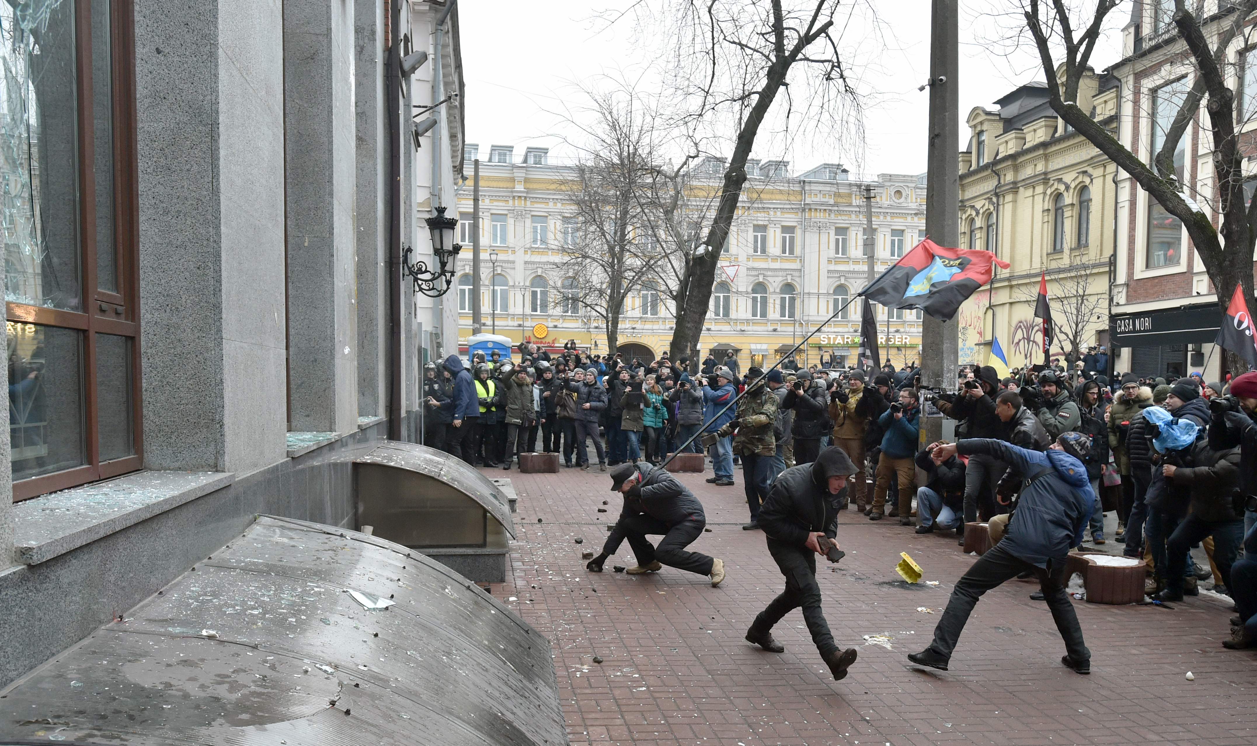 أعمال شغب بشوارع كييف