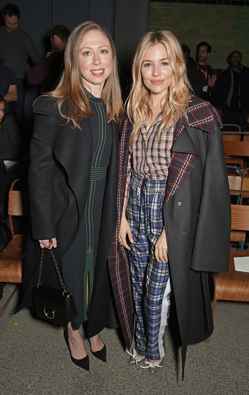 CHELSEA CLINTON AND SIENNA MILLER