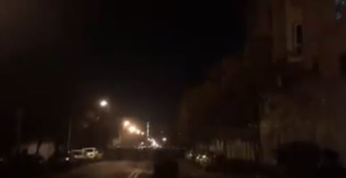 صورة مأخوذة من لقطات فيديو عن اشتباكات فى طهران