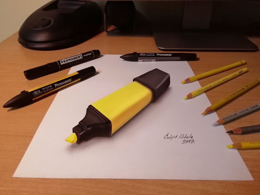 5 قلم ألوان
