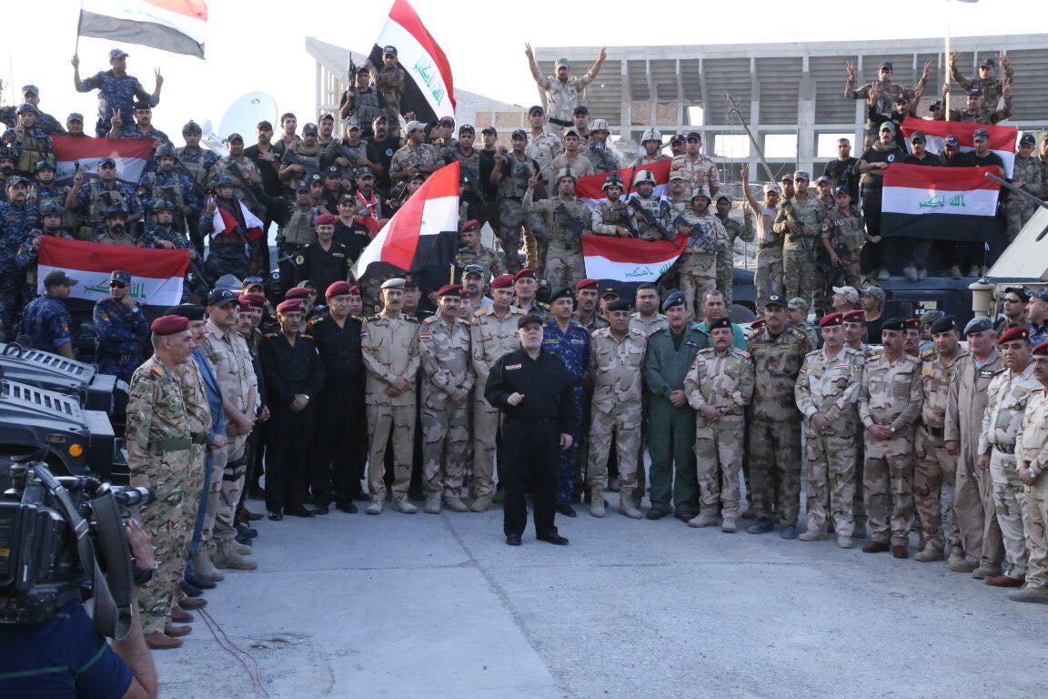 الدكتور حيدر العبادى يعلن انتصار الجيش العراقى على داعش ودحره من أراضى العراق الدكتور حيدر العبادى يعلن انتصار الجيش العراقى على داعش ودحره من أراضى العراق