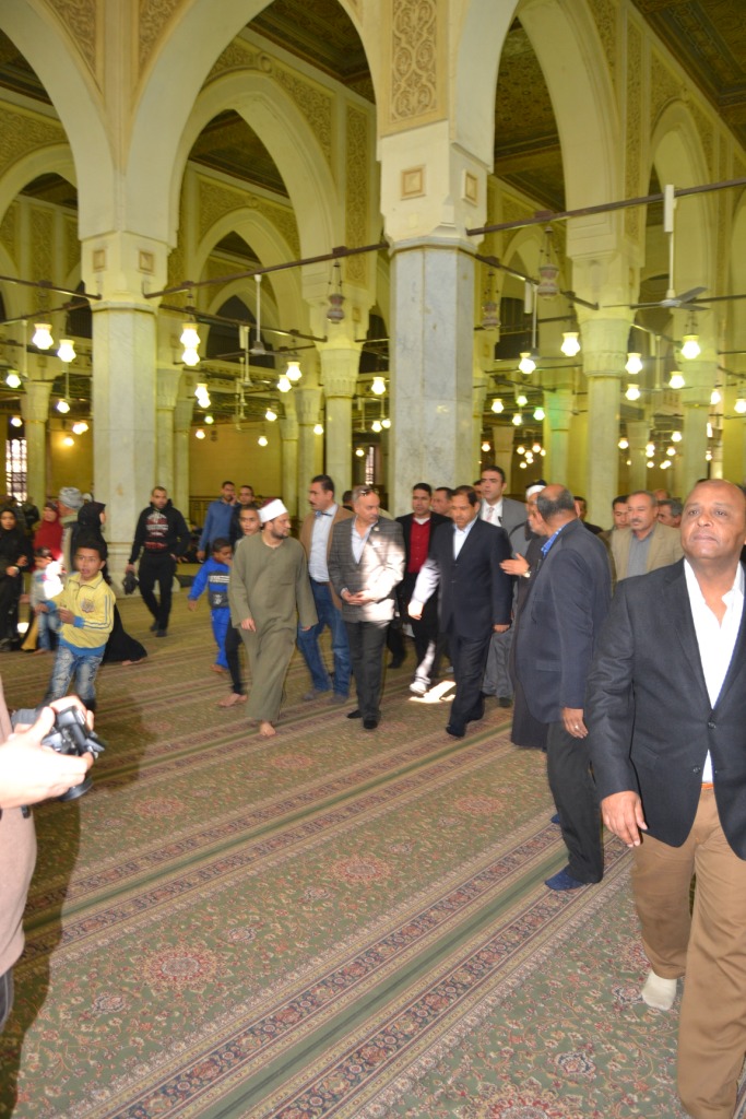 محافظ الغربية يتفقد أعمال تطوير تطوير المسجد الأحمدى  (1)