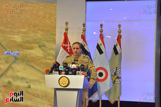 مؤتمر صحفى لعرض آخر تطورات العملية العسكرية الشاملة سيناء 2018 (5)