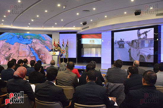 مؤتمر صحفى لعرض آخر تطورات العملية العسكرية الشاملة سيناء 2018 (3)