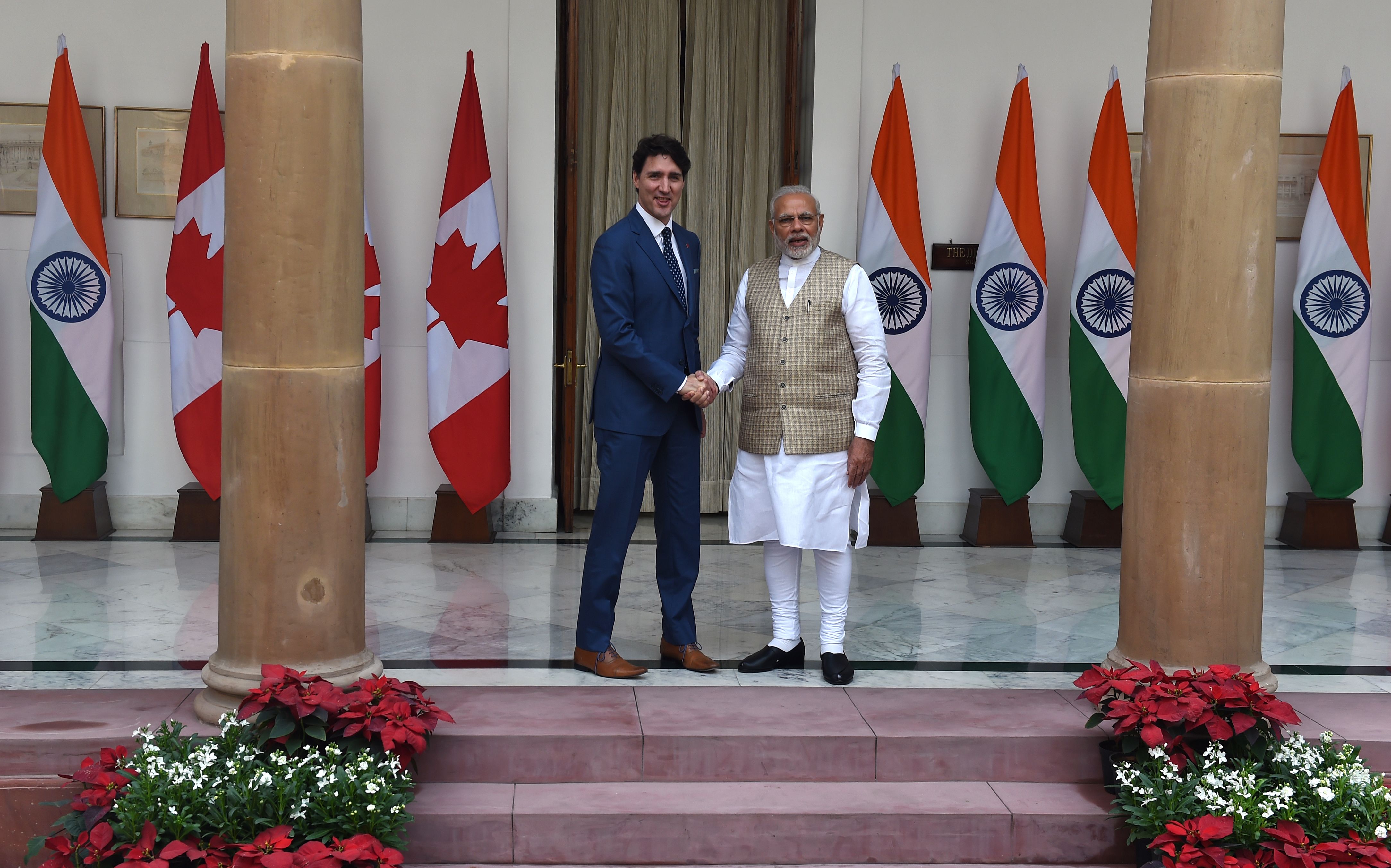 رئيس الوزراء الهندى ونظيره الكندى
