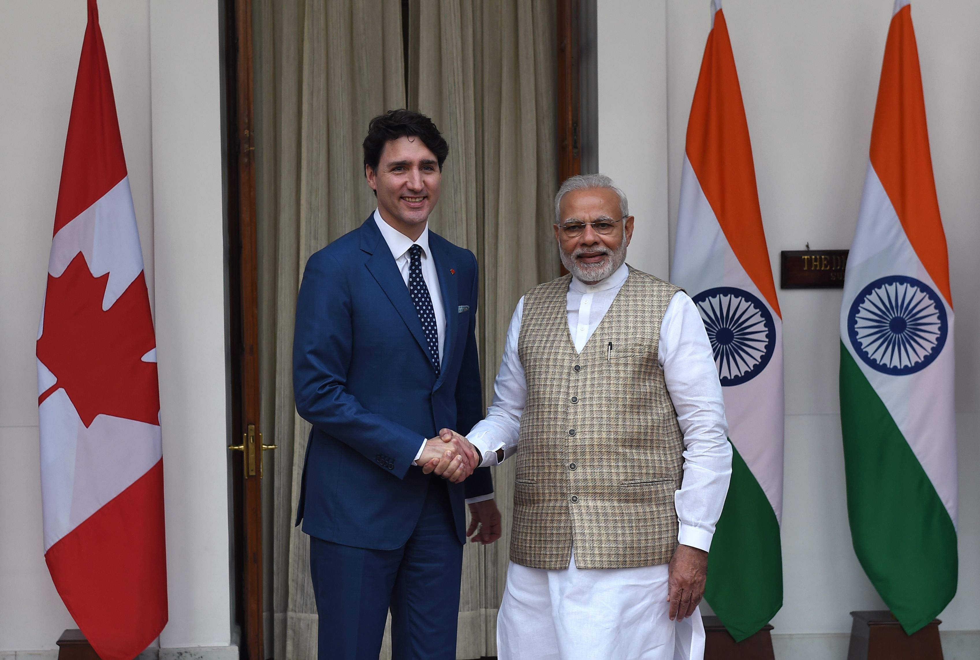 رئيس الوزراء الكندى  ورئيس وزراء الهند