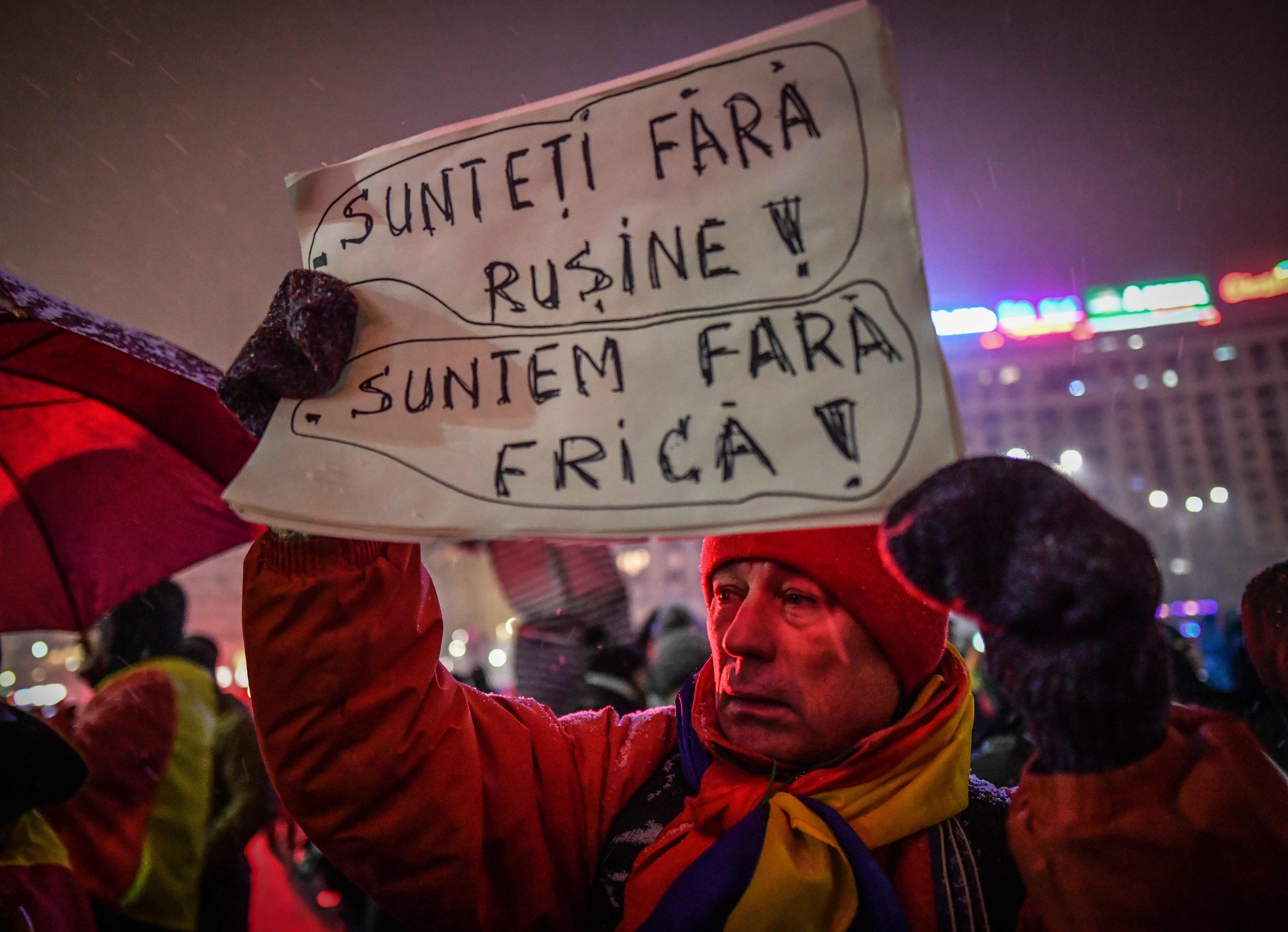احتجاجات رومانيا