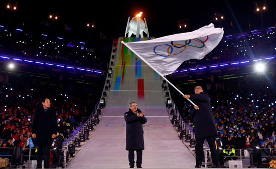   ختام مبهر للأولمبياد الشتوية بكوريا الجنوبية (16)