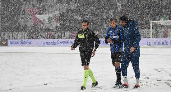 تأجيل مباراة يوفنتوس وأتالانتا بسبب الثلوج  (3)