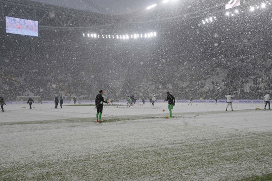 تأجيل مباراة يوفنتوس وأتالانتا بسبب الثلوج  (5)
