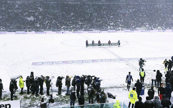 تأجيل مباراة يوفنتوس وأتالانتا بسبب الثلوج  (2)