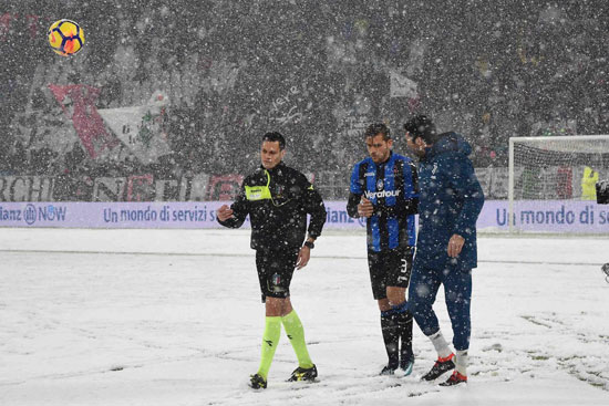 تأجيل مباراة يوفنتوس وأتالانتا بسبب الثلوج  (25)