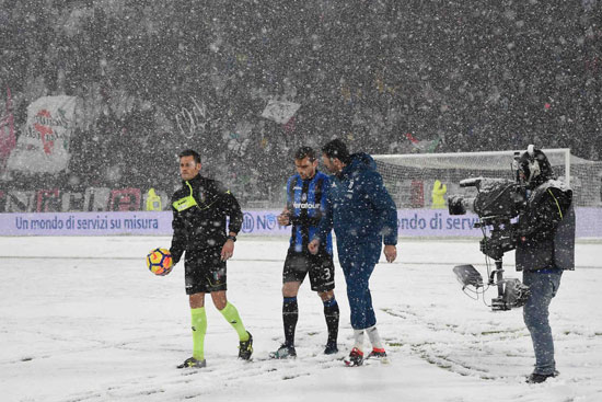 تأجيل مباراة يوفنتوس وأتالانتا بسبب الثلوج  (26)