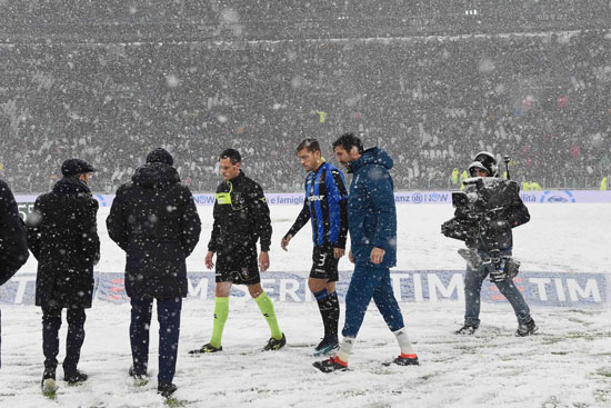 تأجيل مباراة يوفنتوس وأتالانتا بسبب الثلوج  (28)