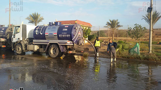 شفط مياه الأمطار من شوارع القاهرة (4)