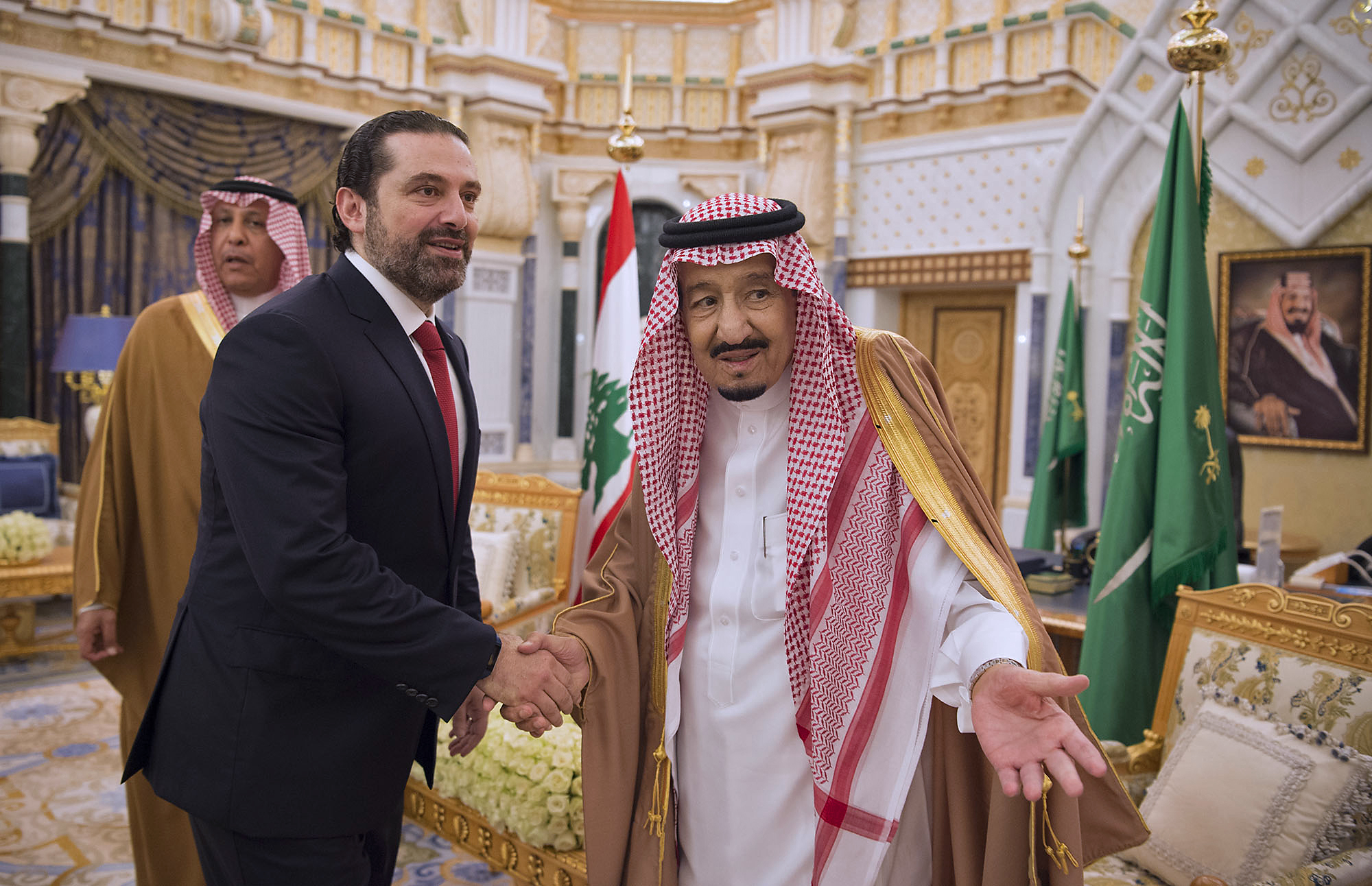 الملك سلمان يستقبل الحريرى فى الرياض