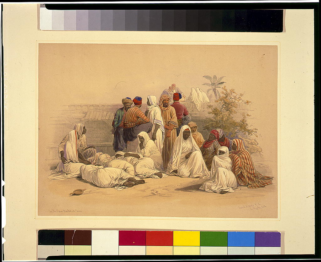 سوق للعبيد فى مصر عام 1846