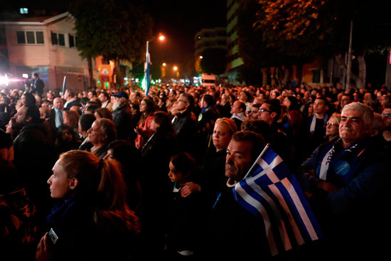 احتفالات أنصار الرئيس القبرصى 