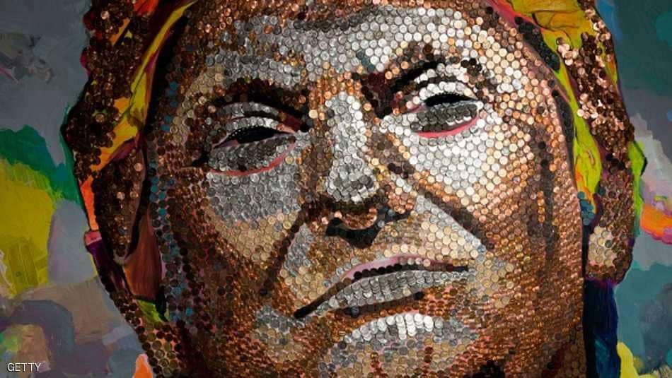 لوحة "وجه المال" للرئيس الأمريكى دونالد ترامب