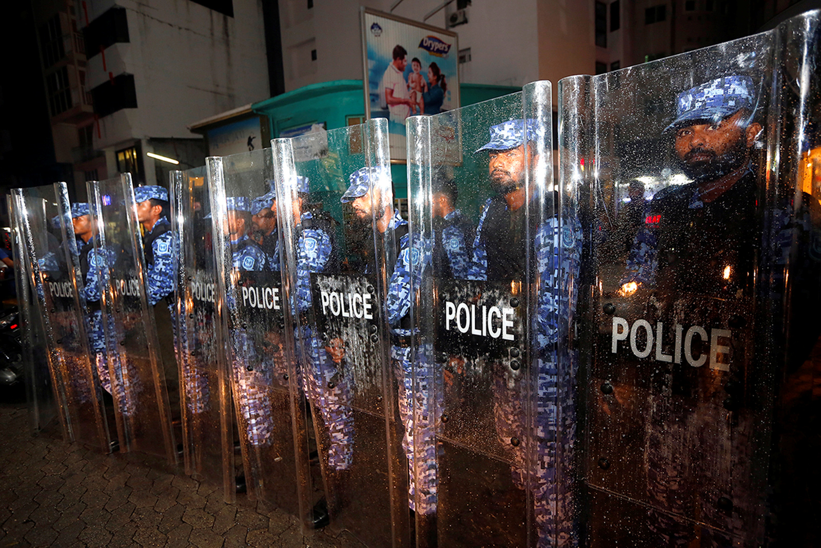 جانب من قوات الأمن فى المالديف